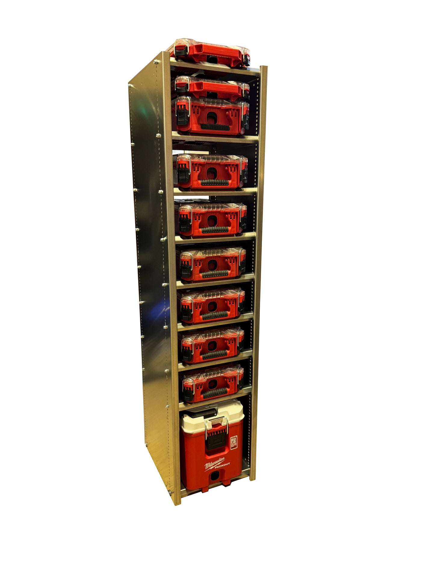 48" Van Rack, works with Half Width Milwaukee Packout.
